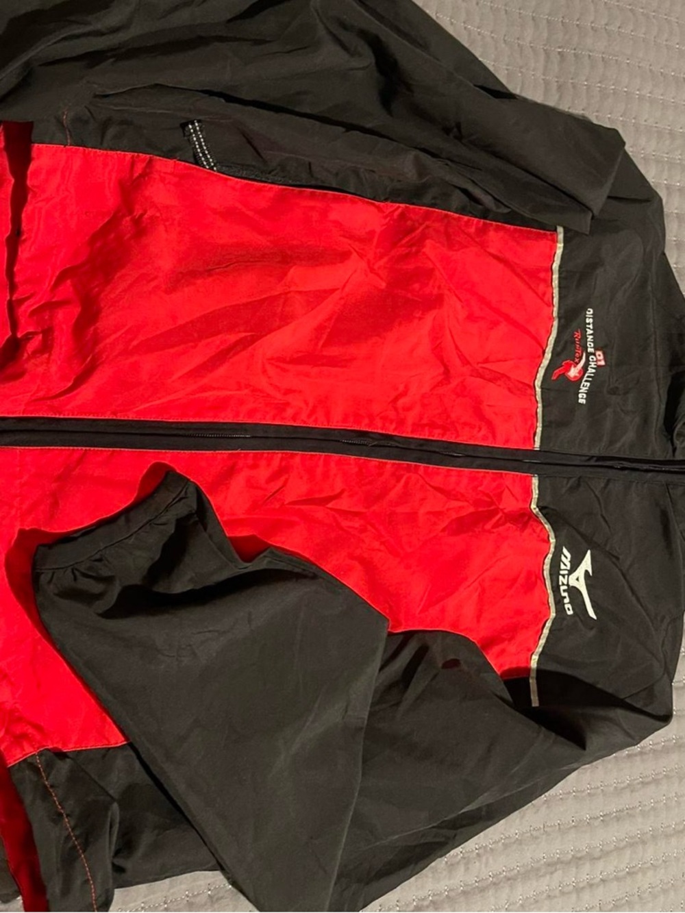 Mizuno Red and Black Sport Jacket with Logo